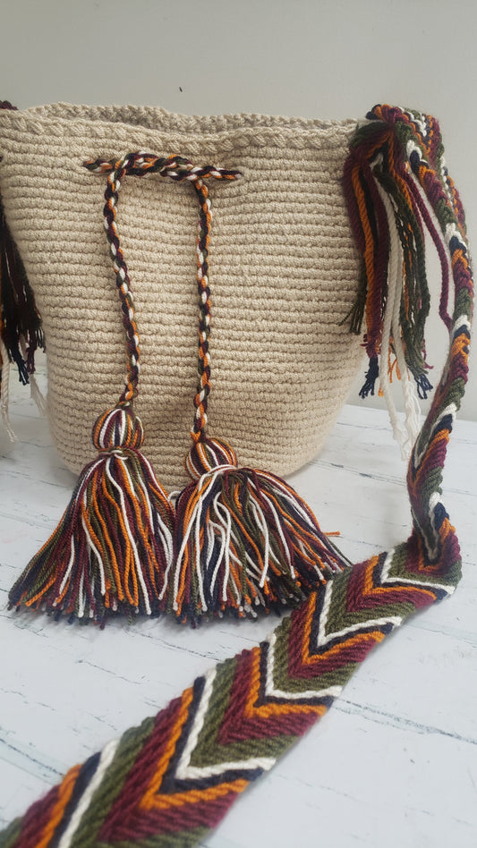 Wayuu Crossbody Mochila- bag SMALL SIZE-